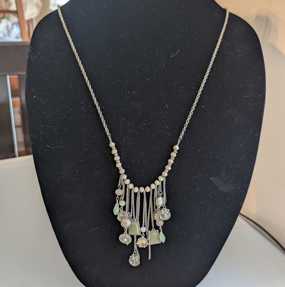 Park Lane 'Starlet' Silver and Multicolor Necklace